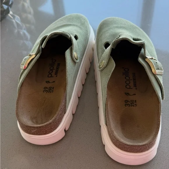 BIRKENSTOCK PAPILLIO BOSTON CHUNKY CLOG SZ 39 WORN LESS THAN 3 TIMES - Picture 3 of 12